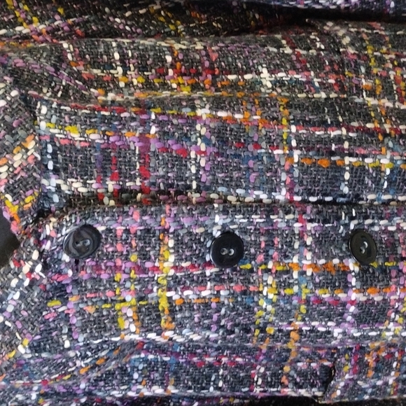 Dialogue Cropped Wool Blend Swing Style Jacket  sz 24 W - Picture 3 of 7